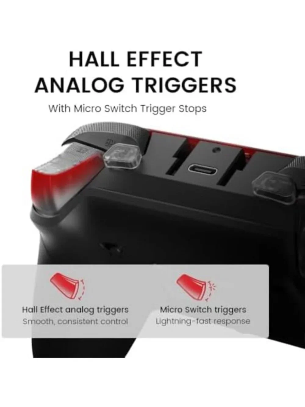 Wired Game Controller for Xbox Series X|S, Xbox One & PC - TMR Sticks, 1000Hz